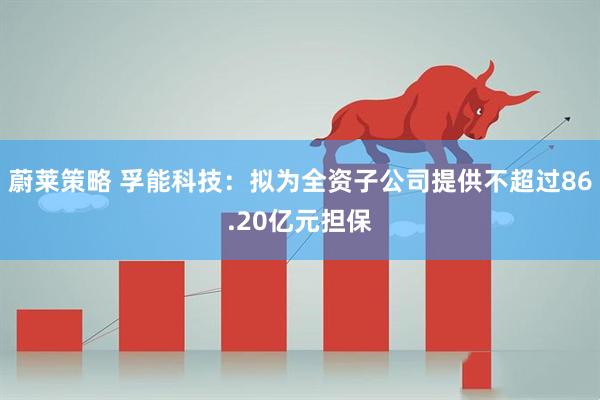 蔚莱策略 孚能科技：拟为全资子公司提供不超过86.20亿元担保