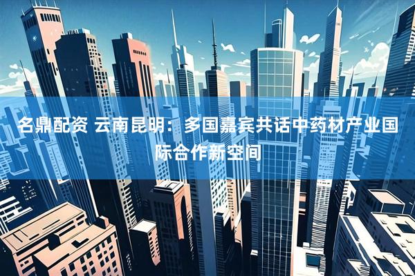 名鼎配资 云南昆明：多国嘉宾共话中药材产业国际合作新空间